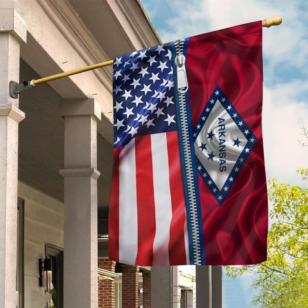 Arkansas American Flag Arkansas Lover Patriotic Flag Indoor Outdoor Decorations - Liberish