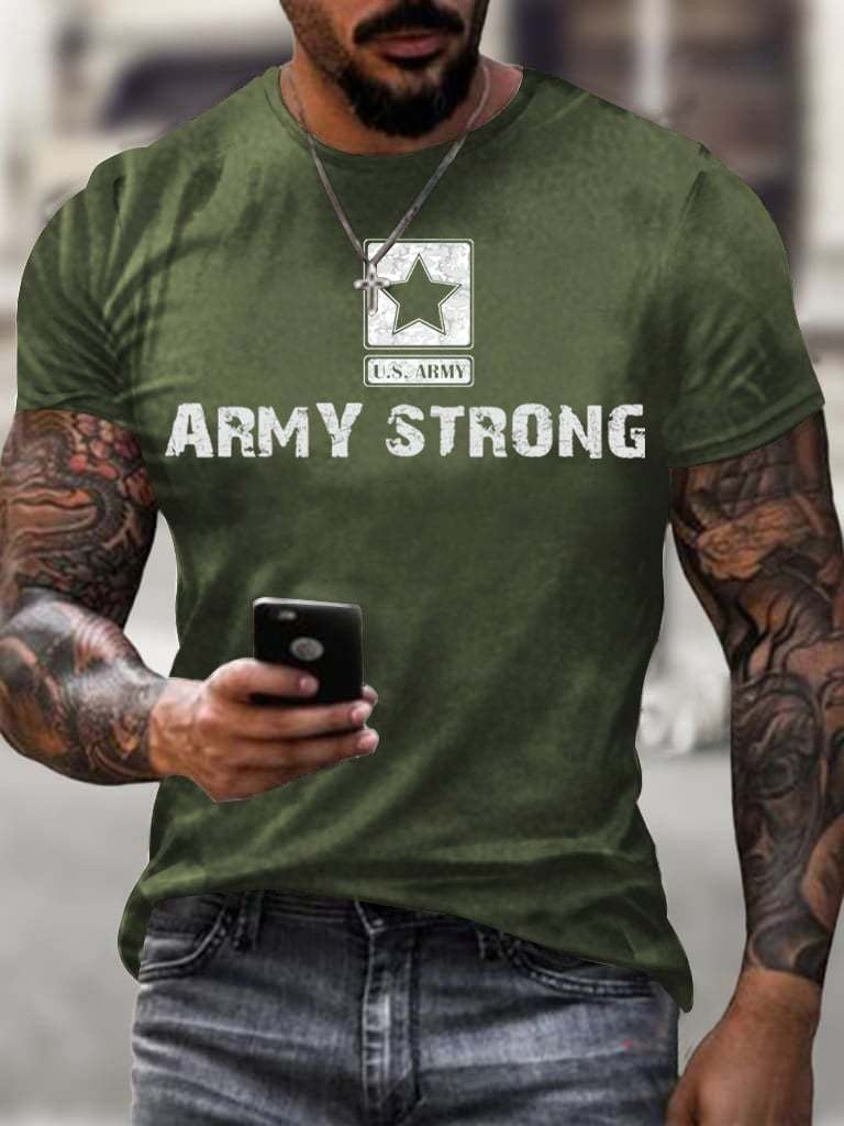 Army Strong T-Shirt USA Patriotic T-Shirt Best Gifts For Military - Liberish