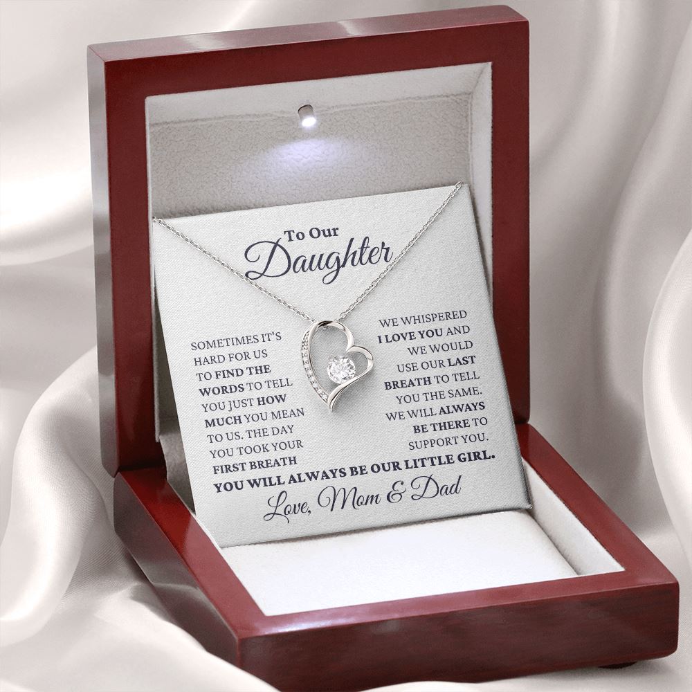 Gift for Daughter Love Mom and Dad 
