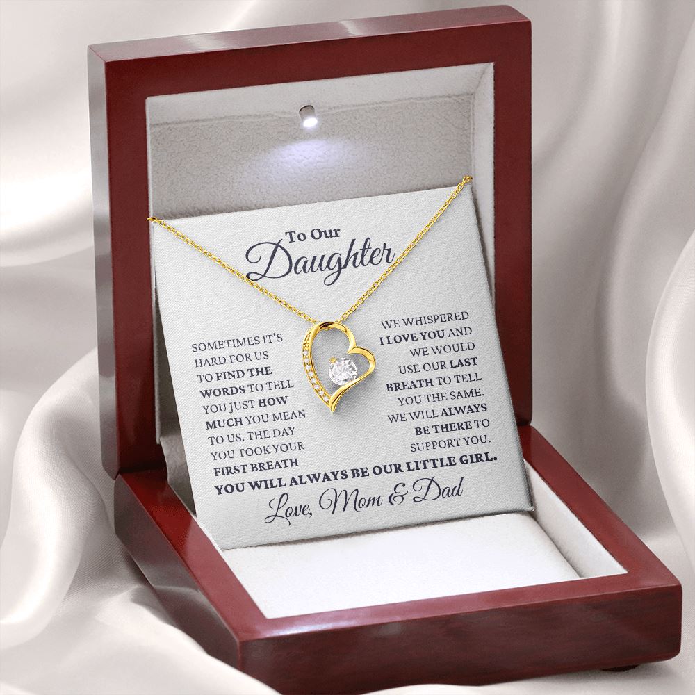 Gift for Daughter Love Mom and Dad 
