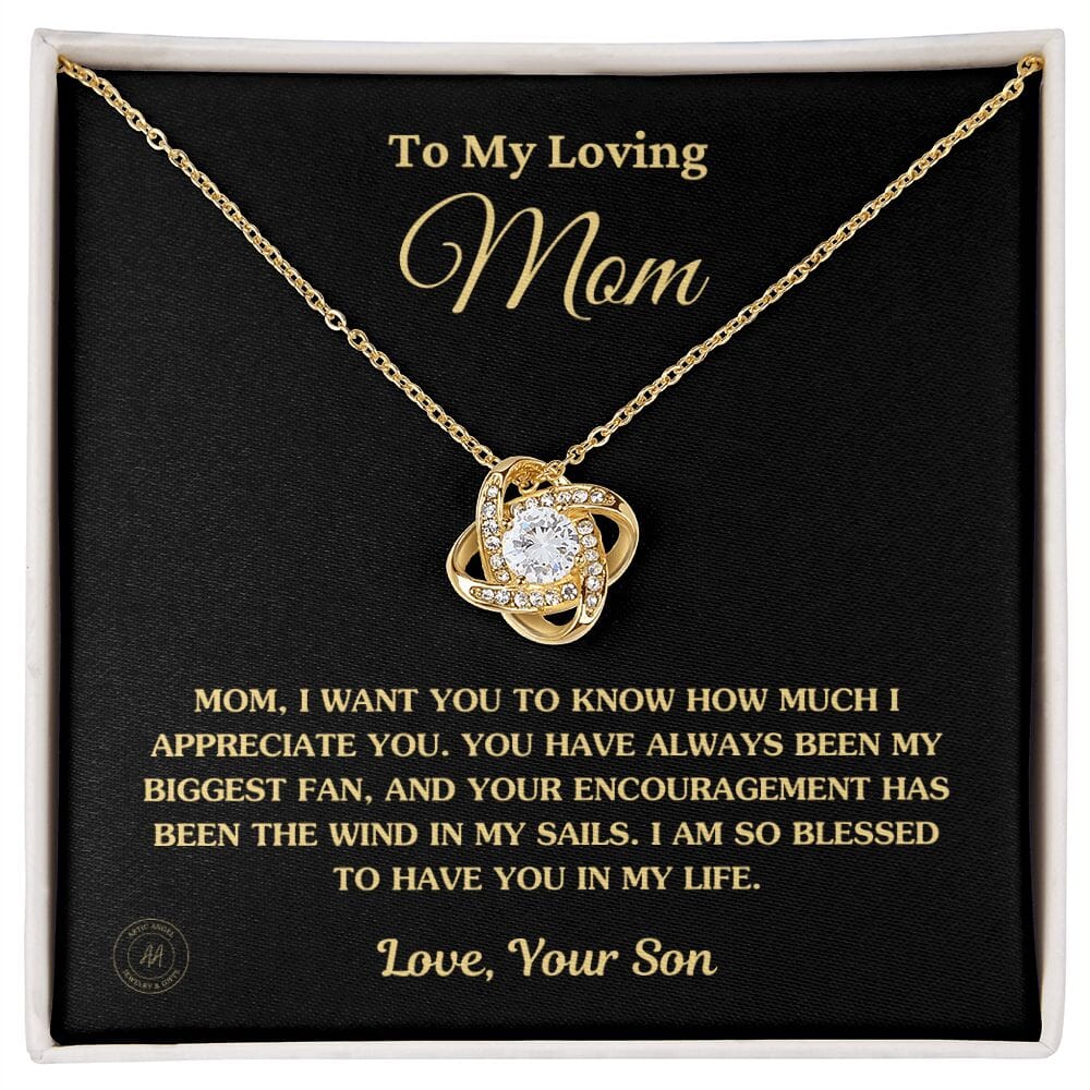 To Mom From Son "I Am So Blessed To Have You In My Life" Necklace