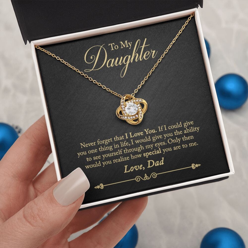 Gift for Daughter "How Special You Are To Me" Love Dad Necklace