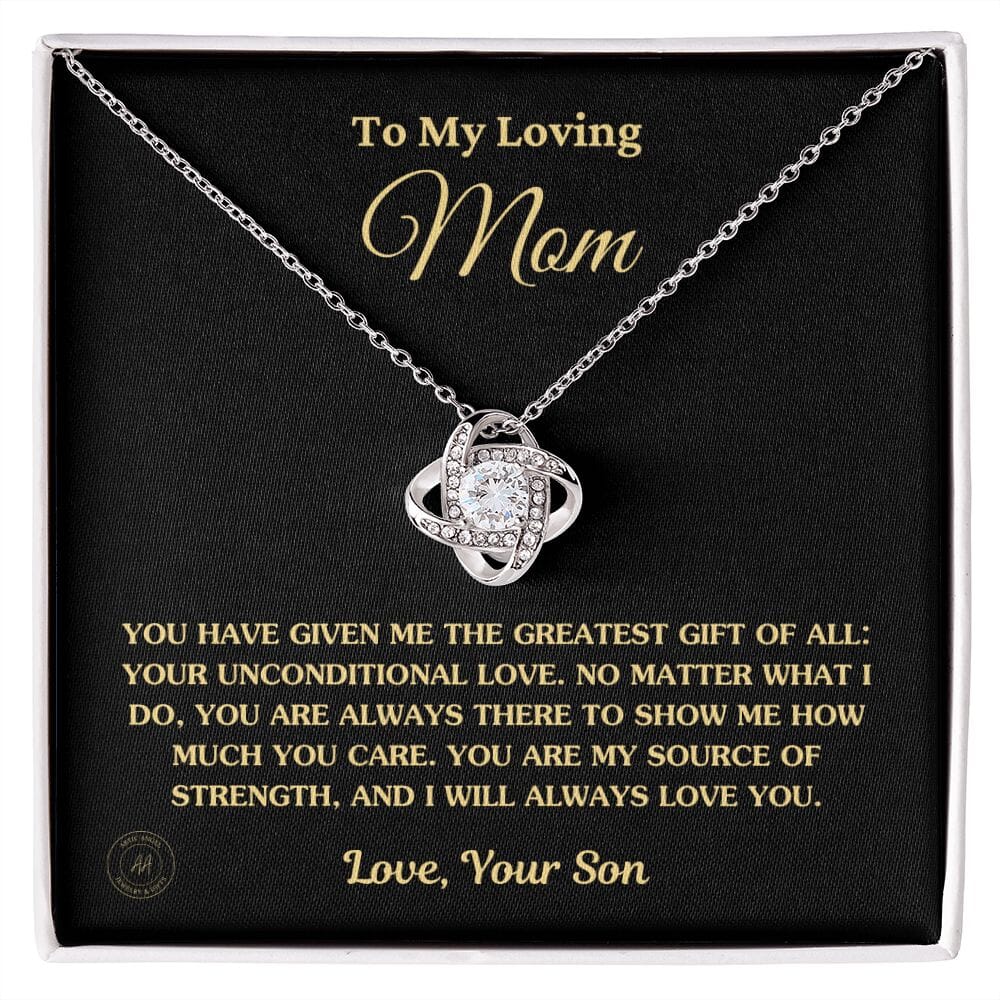 Gift for Mom From Son - "You Have Given Me The Greatest Gift Of All" Necklace