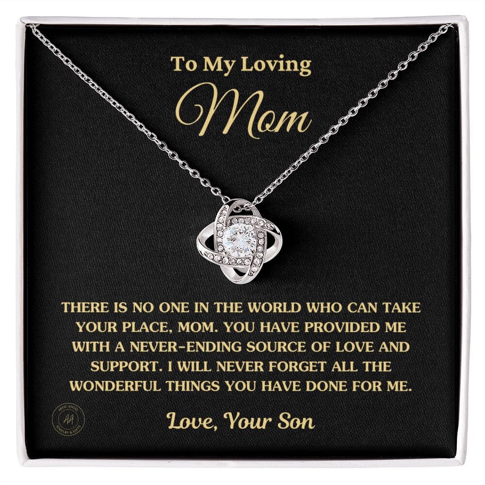 Gift for Mom From Son - "No One In The World Can Take Your Place" Necklace