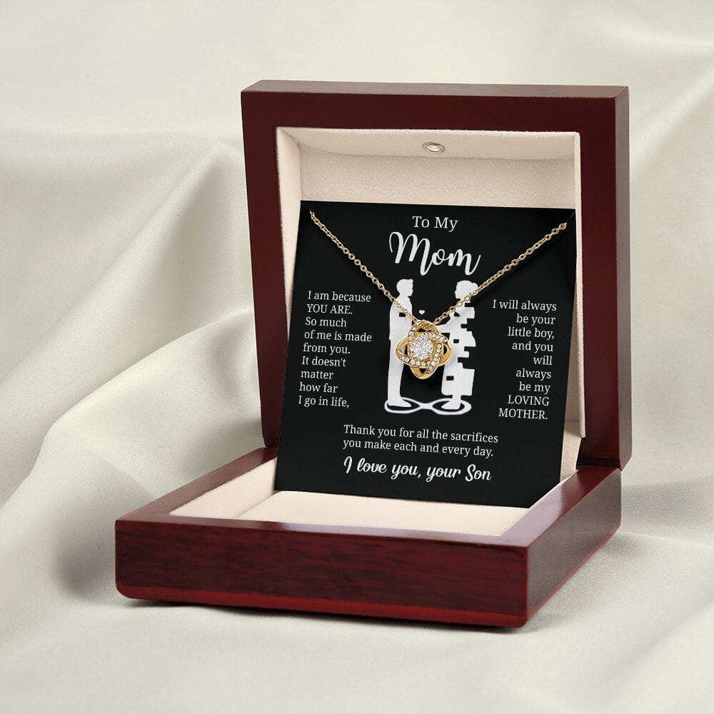 Gift For Mom From Son "I Am Because You Are" Necklace