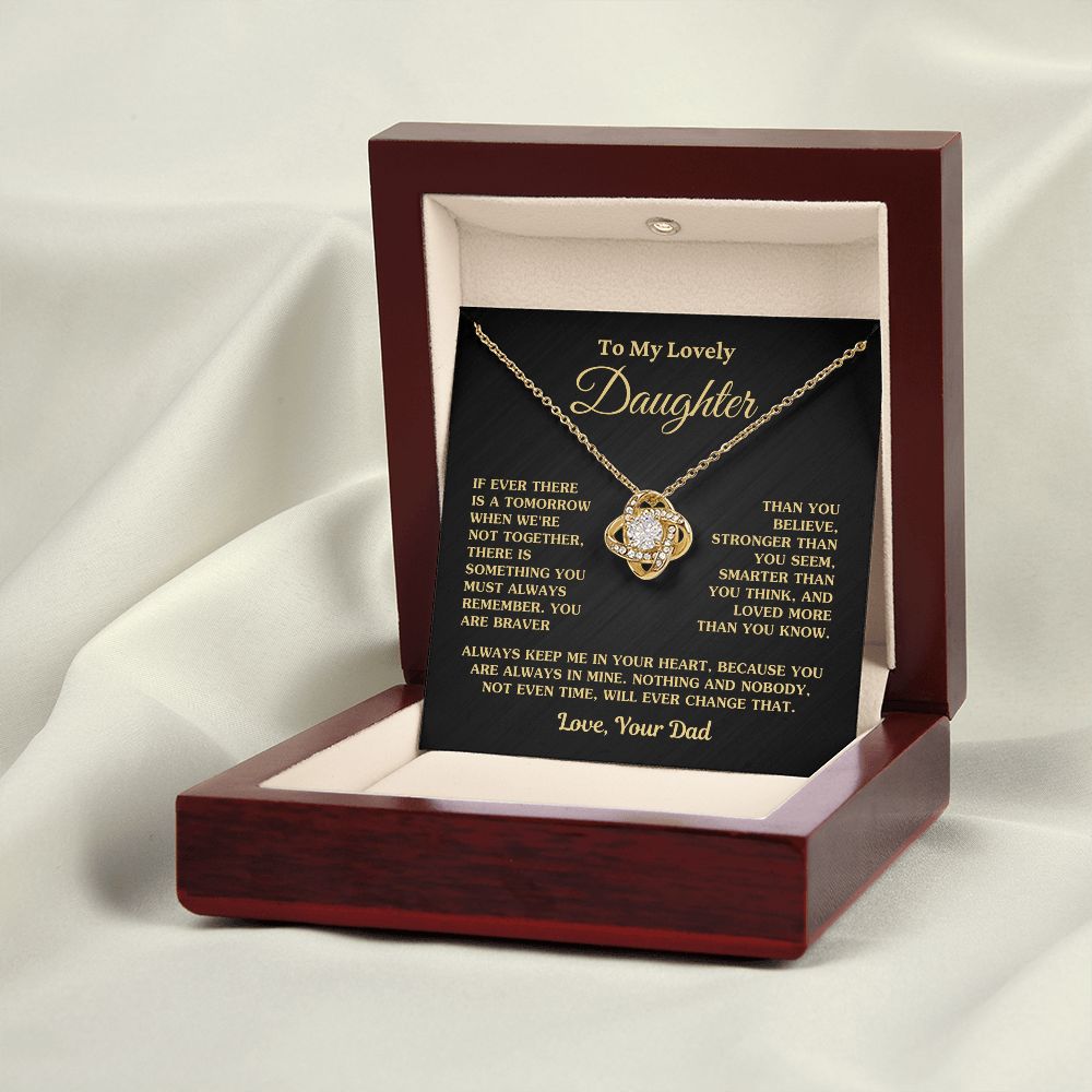 Gift For Daughter "Always Keep Me In Your Heart Love Dad" Necklace