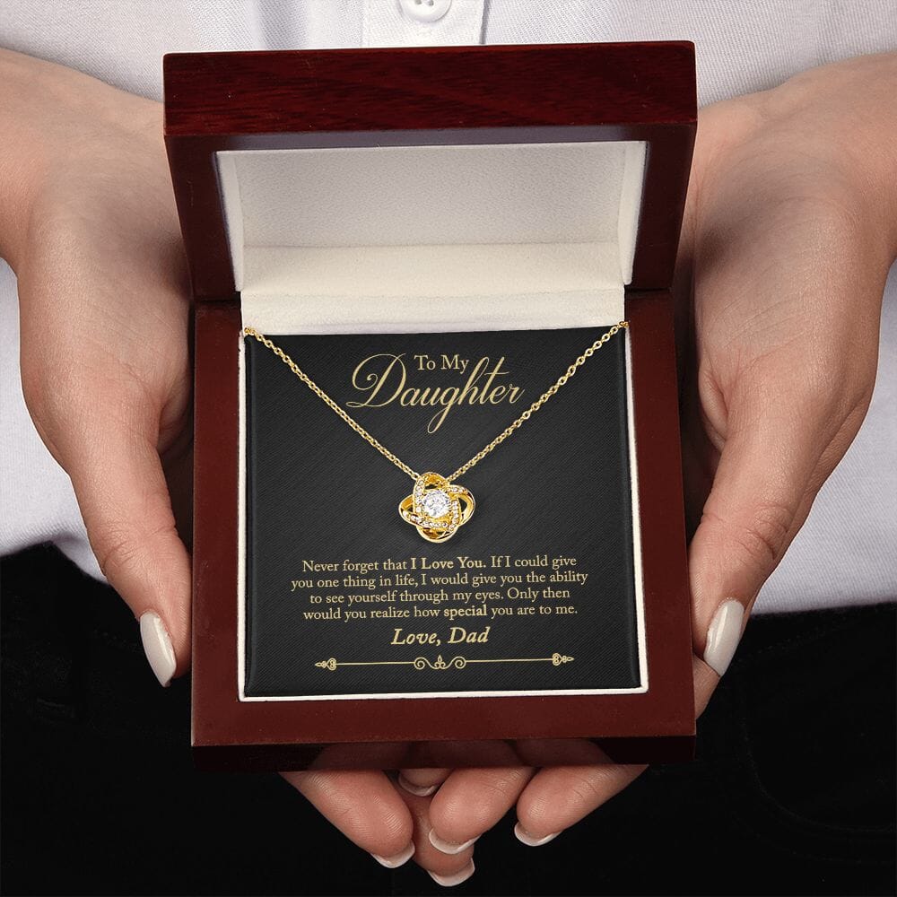 Gift for Daughter "How Special You Are To Me" Love Dad Necklace