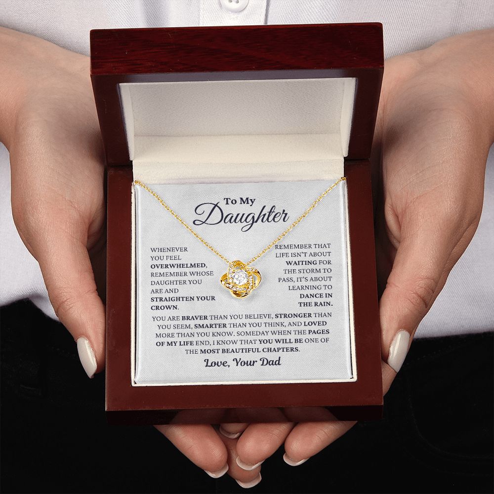 Gift For Daughter From Dad "Most Beautiful Chapters" Necklace