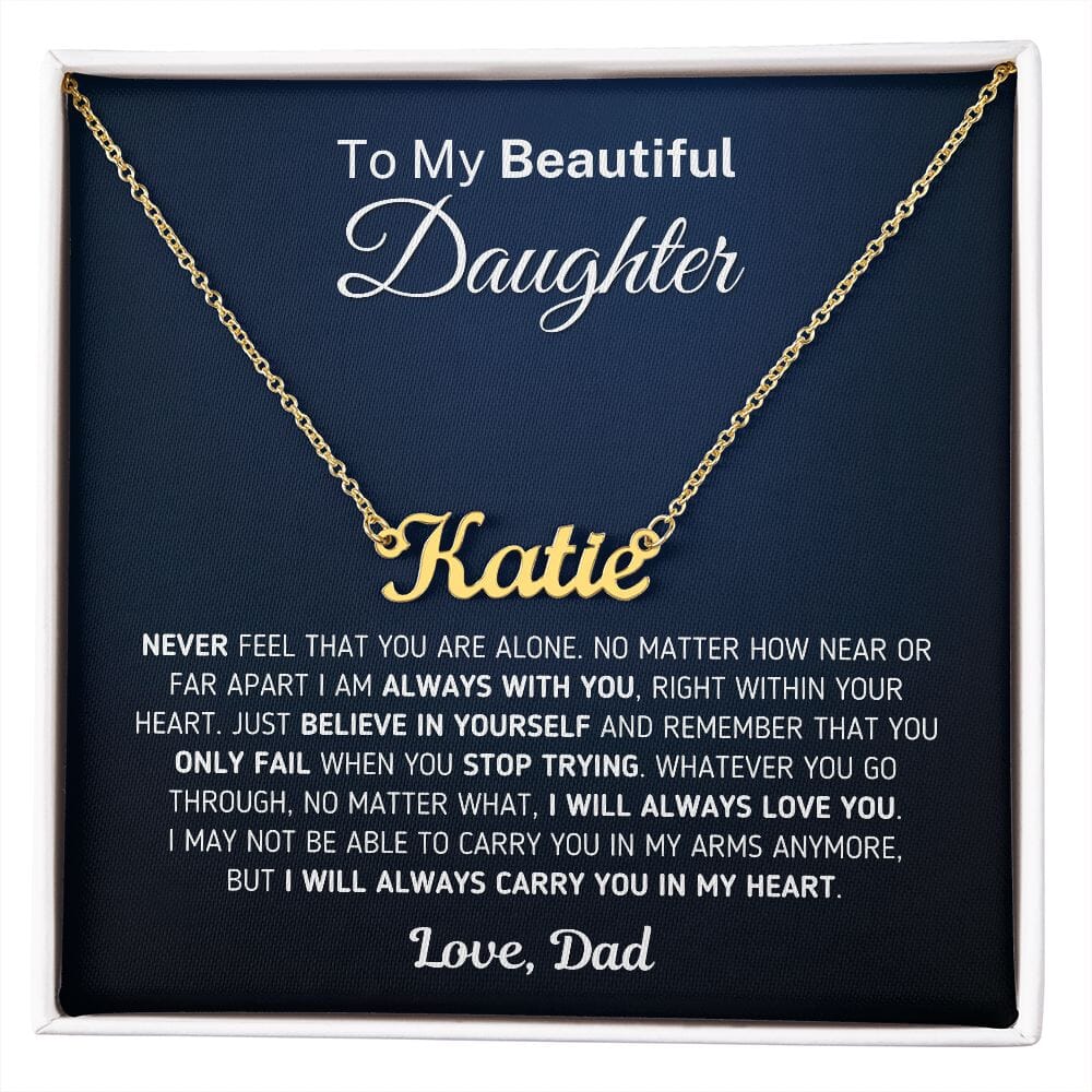 Custom Name Necklace for Daughter 