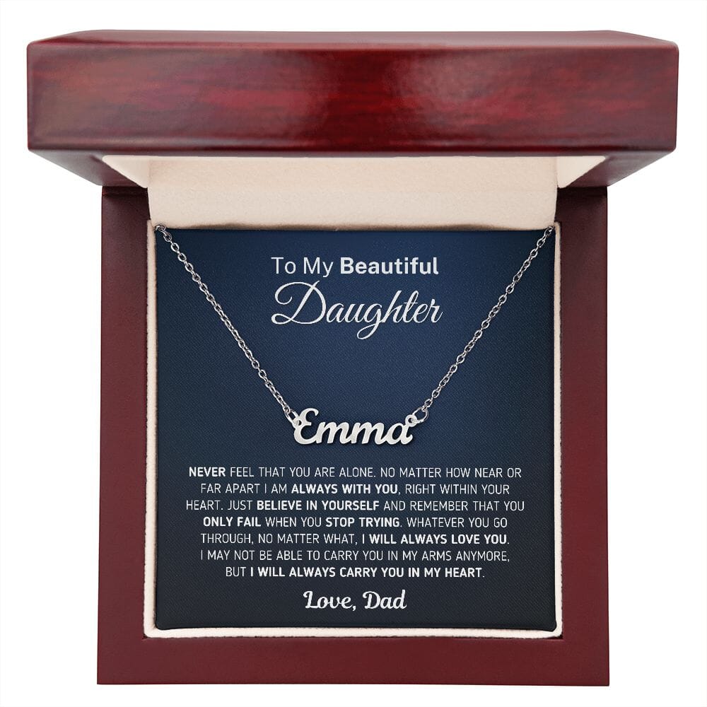 Custom Name Necklace for Daughter 