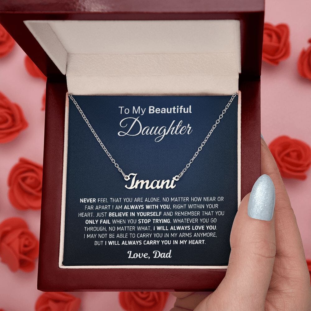 Custom Name Necklace for Daughter 