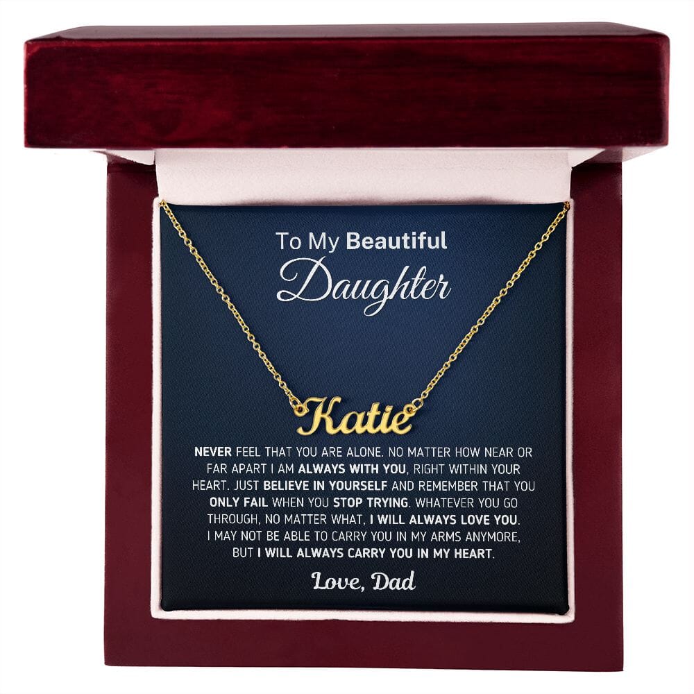 Custom Name Necklace for Daughter 
