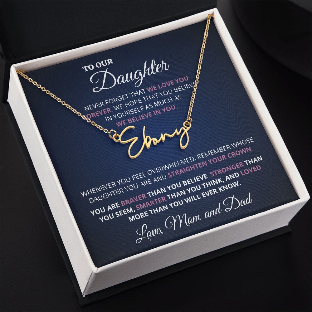 Custom Name Necklace Gift For Daughter 
