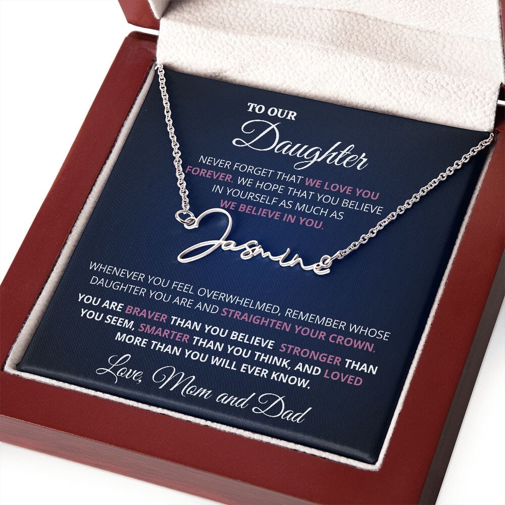 Custom Name Necklace Gift For Daughter 