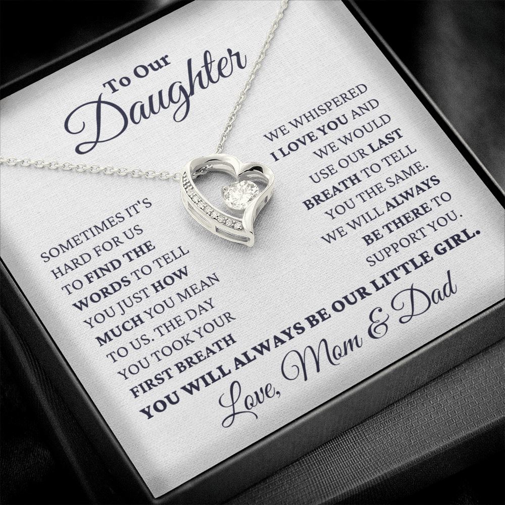 Gift for Daughter Love Mom and Dad 