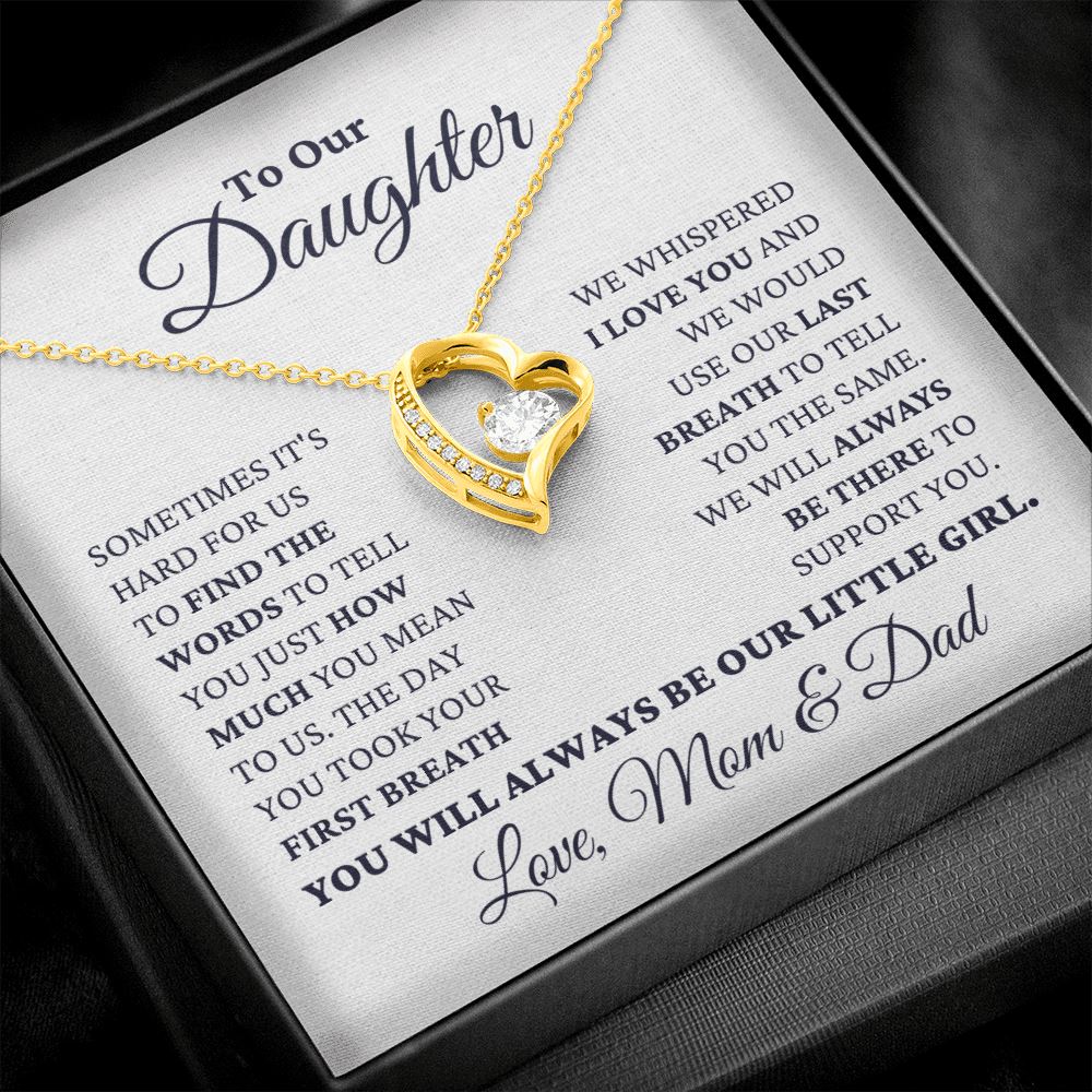 Gift for Daughter Love Mom and Dad 