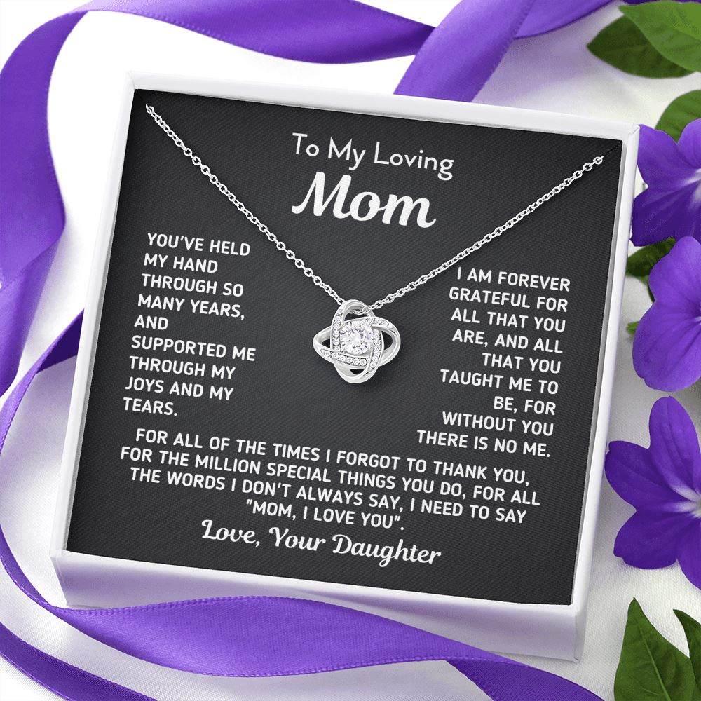 Gift for Mom From Daughter - "Without You There Is No Me" Necklace