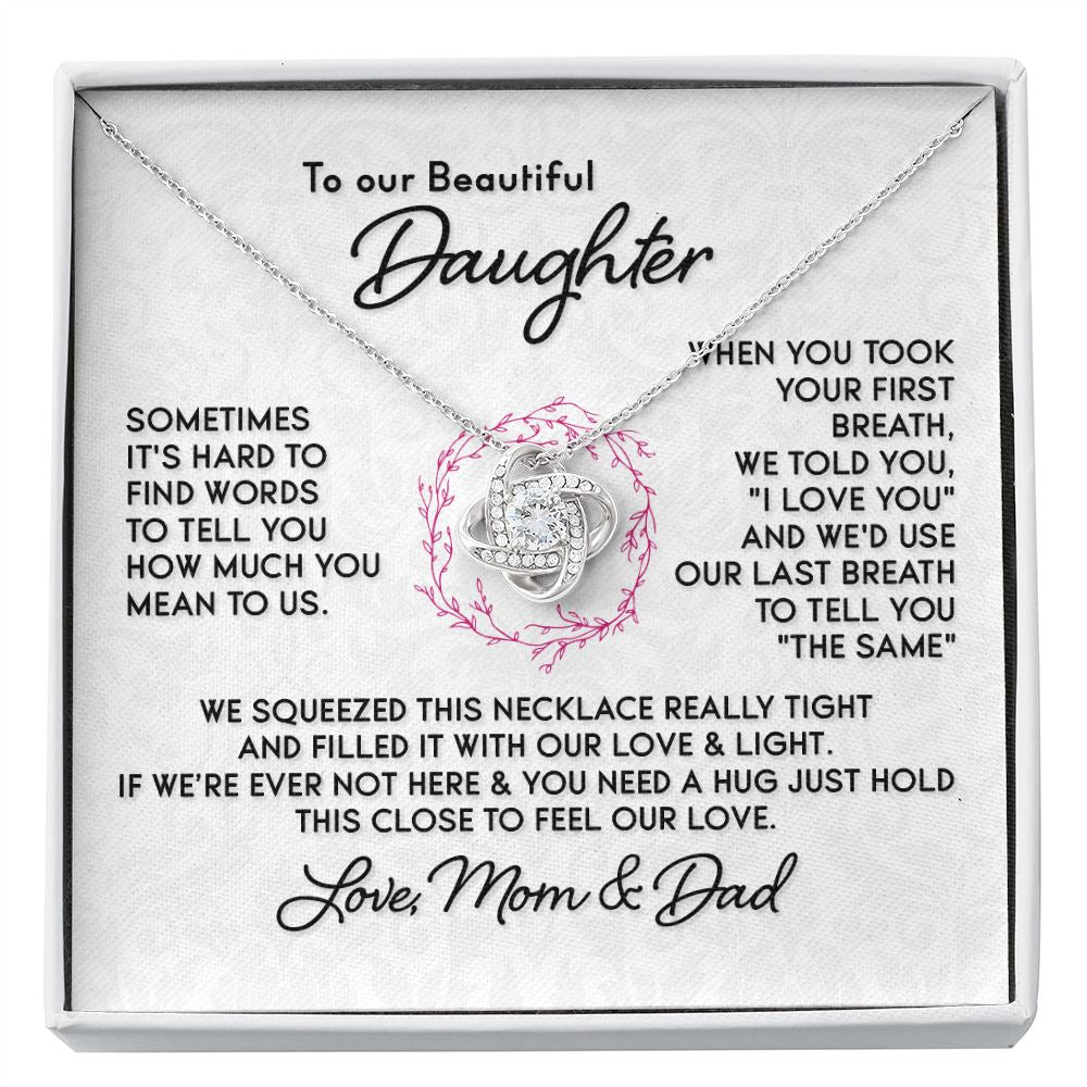 Gift for Daughter from Mom and Dad - "First Breath" Necklace