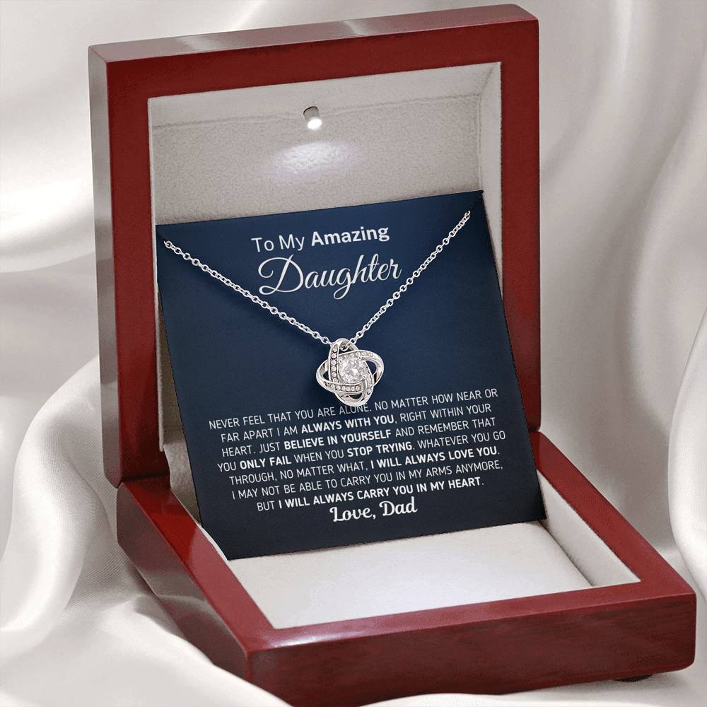Gift for Daughter - Carry You In My Heart Necklace
