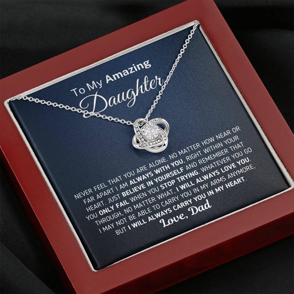 Gift for Daughter - Carry You In My Heart Necklace