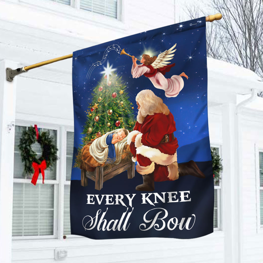 Baby Jesus Flag Every Knee Shall Bow - Liberish