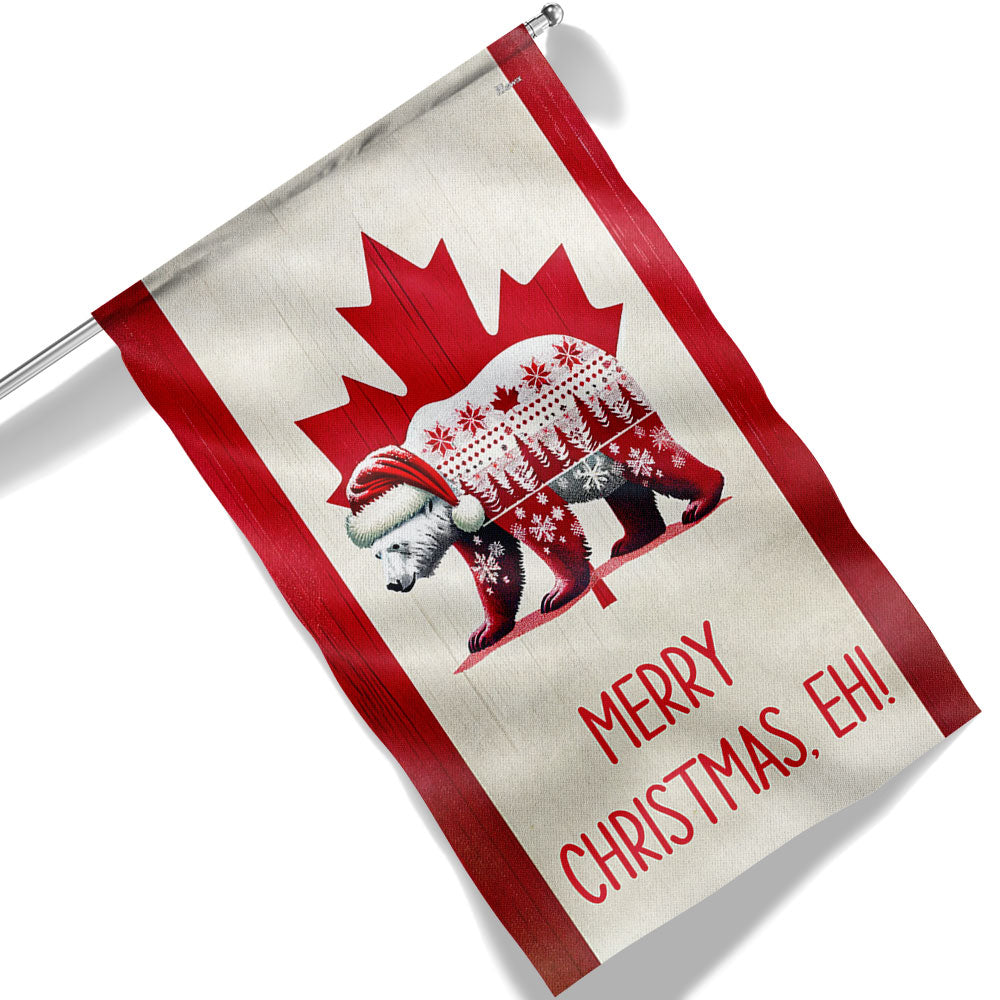 Bear Christmas Canadian Flag Christmas 2025 - Liberish