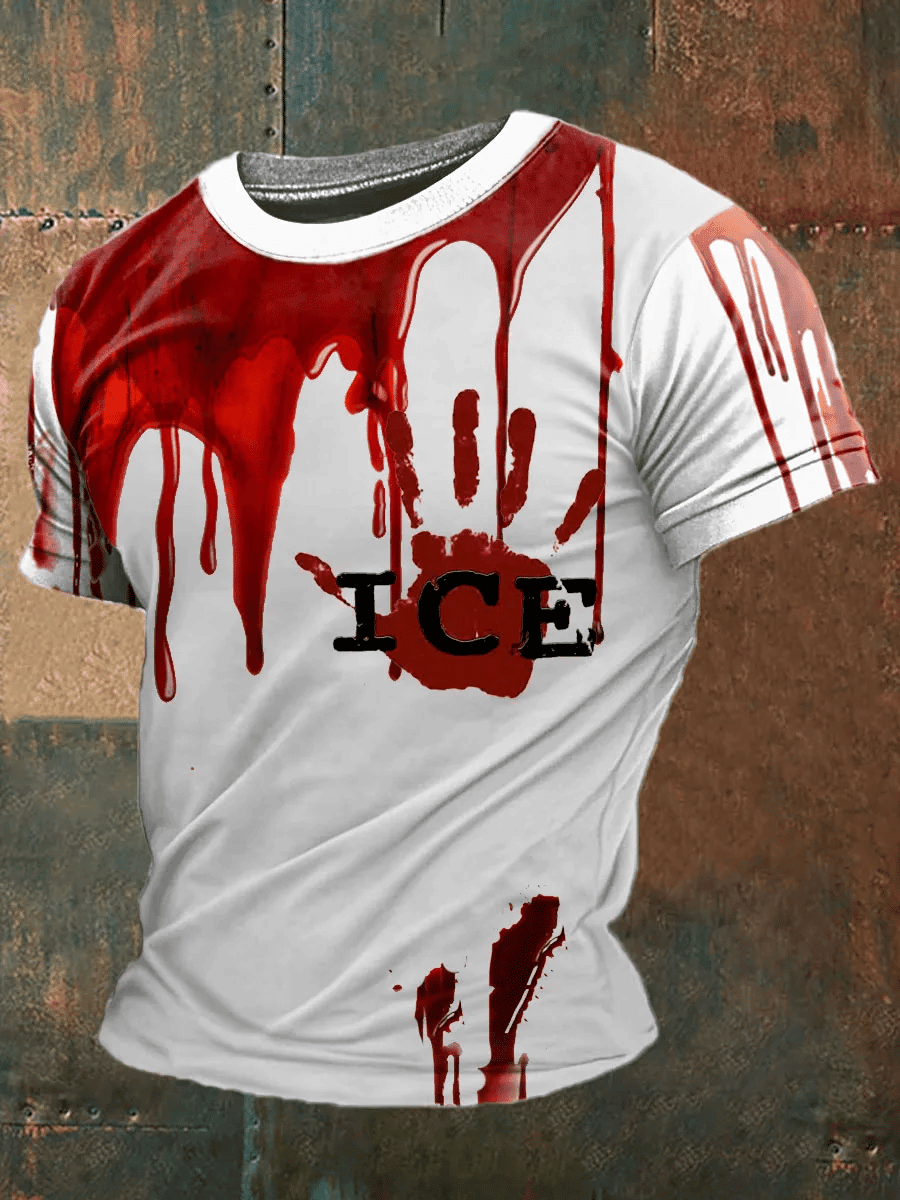 Blood Stains Ice Shirt Horror T-Shirt Gift Ideas For Husband - Liberish