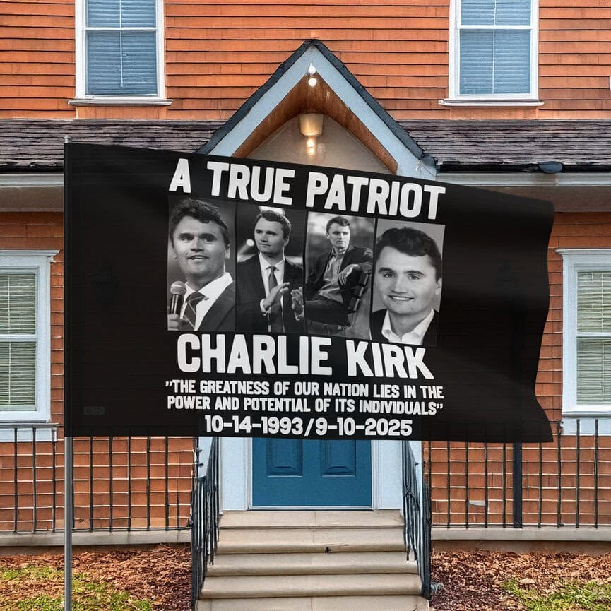 Charlie Kirk American Flag A True Patriot Charlie Kirk Flag Outdoor Decor For Patriots