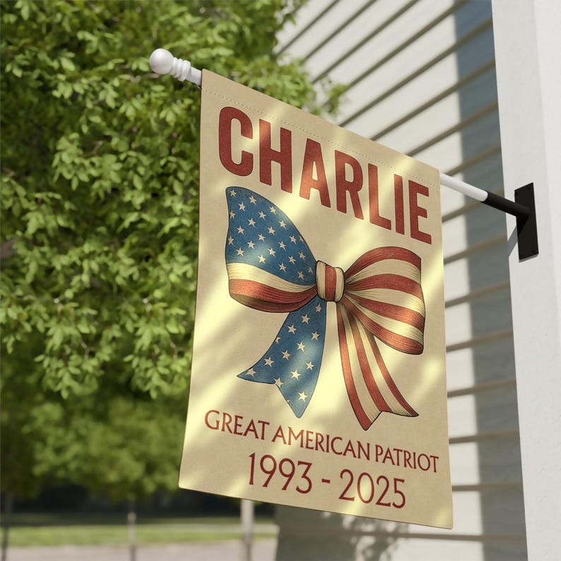 Charlie Kirk Flag Great American Patriot Charlie Kirk Freedom Merch Gift For Supporters
