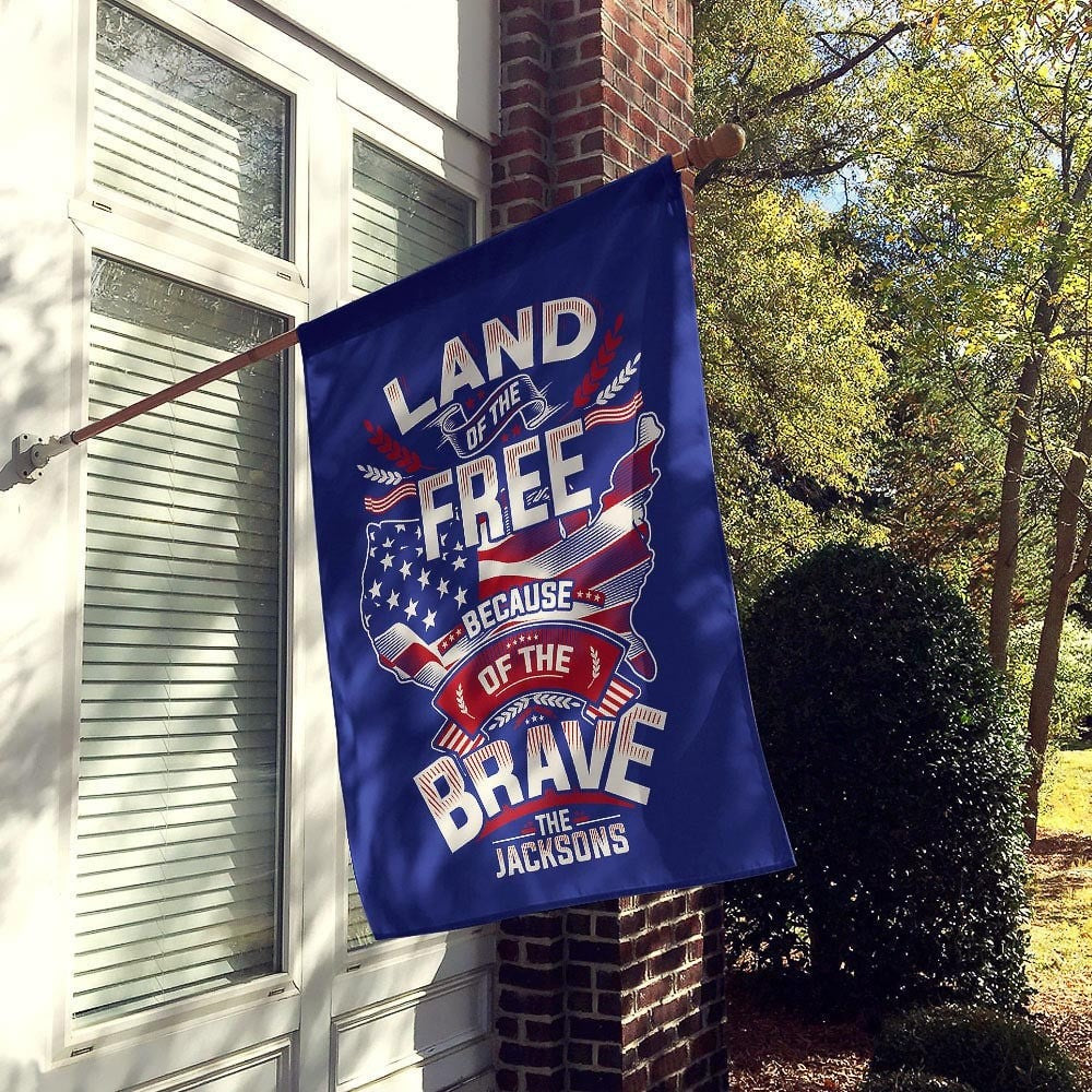 Charlie Kirk Flag Land Of The Free Because Of The Brave Turning Point USA Merch