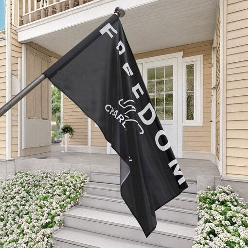 Charlie Kirk Freedom Flag Charlie Kirk Signature Memorial Gifts For Supporters
