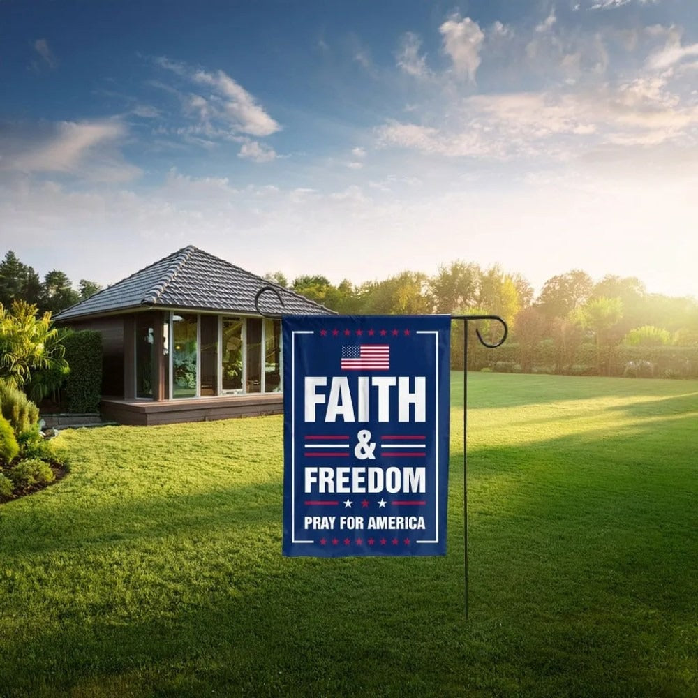 Charlie Kirk Freedom Flag Pray For America Faith And Freedom Charlie Kirk Merch