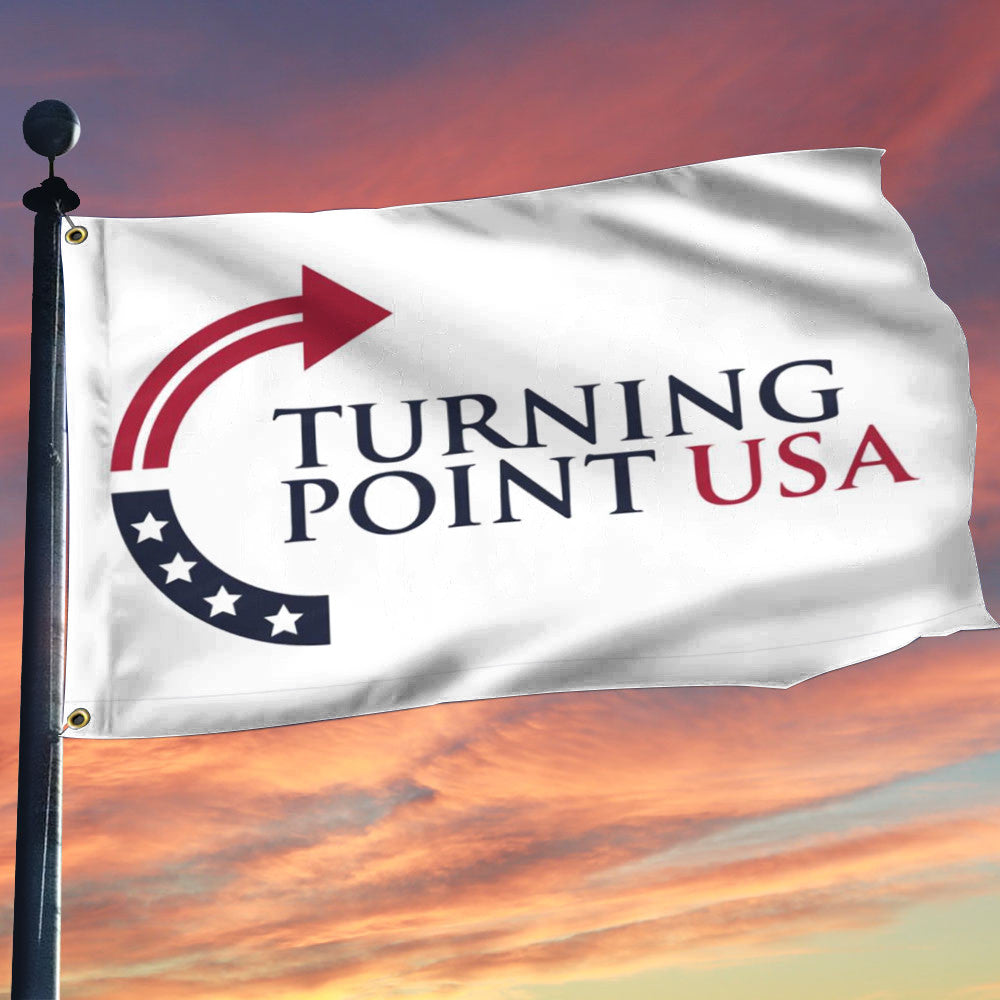 Charlie Kirk Freedom Flag Turning Point USA Cool Charlie Kirk Merch For Outdoor Decor - Liberish