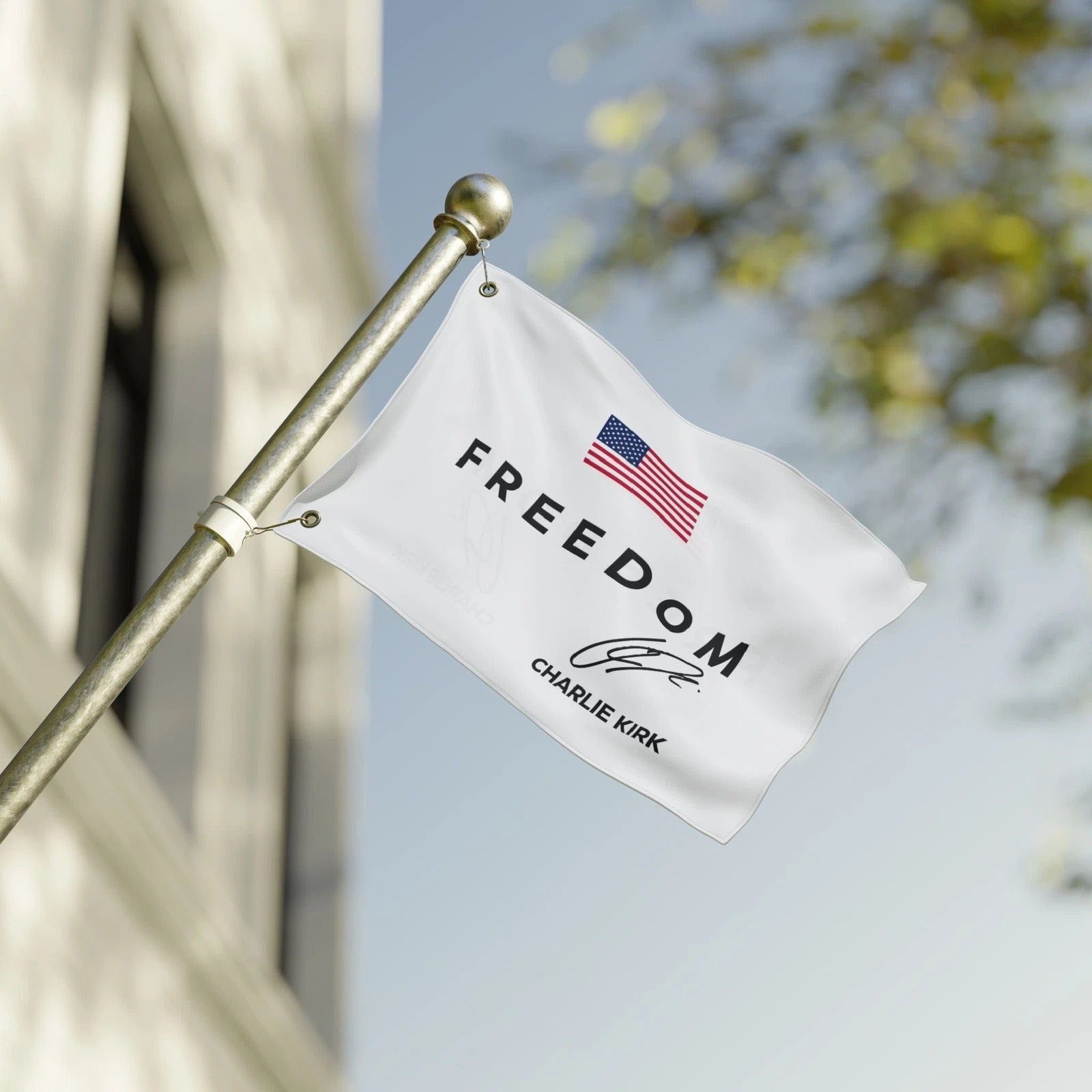 Charlie Kirk Freedom Flag Turning Point USA Merch Charlie Kirk Merch Gift For Supporters