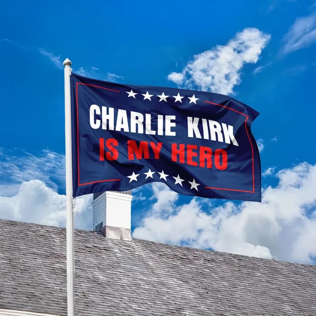 Charlie Kirk Freedom Merch Charlie Kirk Is My Hero Flag Unique Charlie Kirk Merch Ideas - Liberish