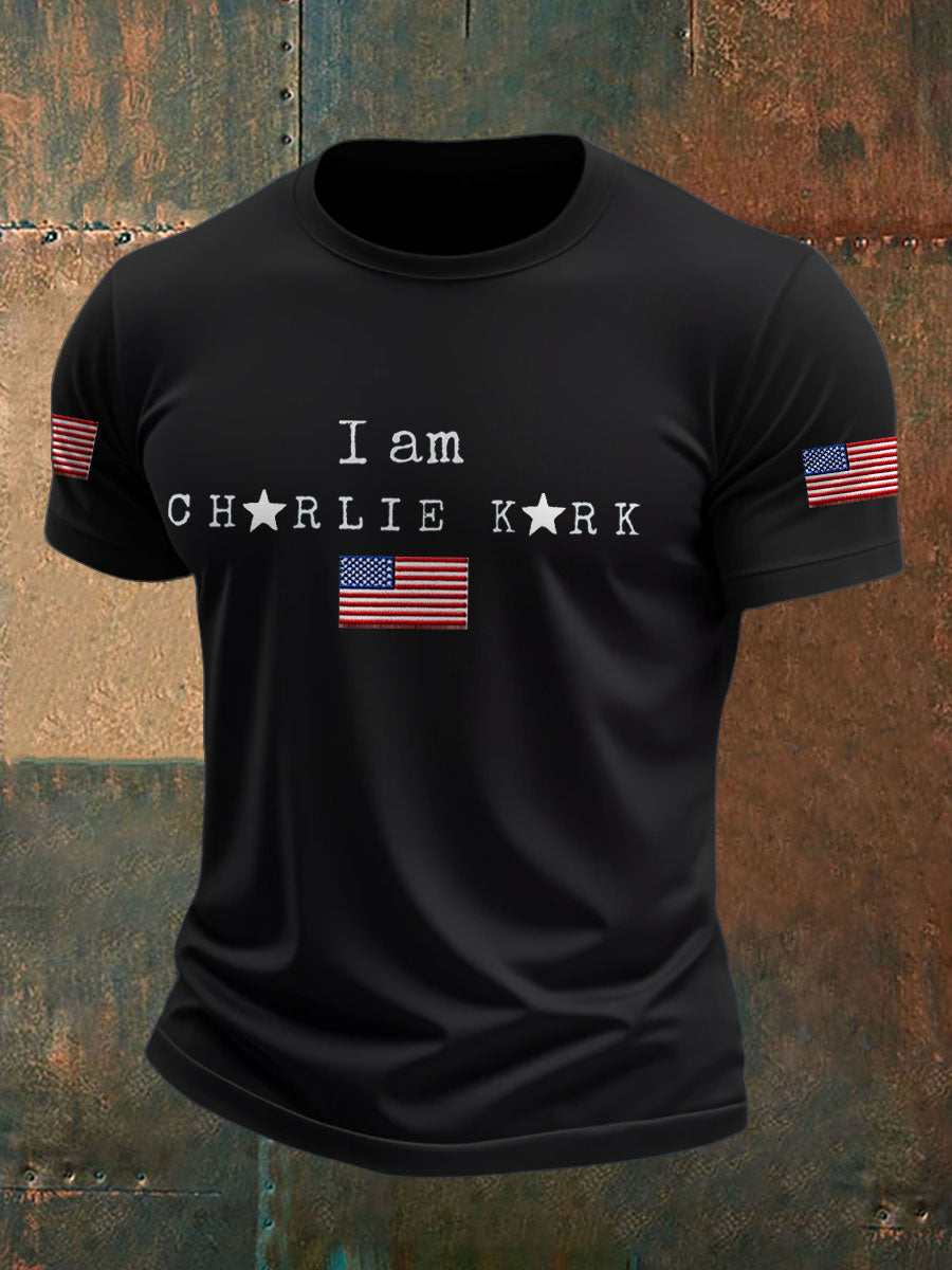Charlie Kirk Freedom Merch T-shirt I Am Charlie Kirk Best Proud Merch For CK Supporters - Liberish