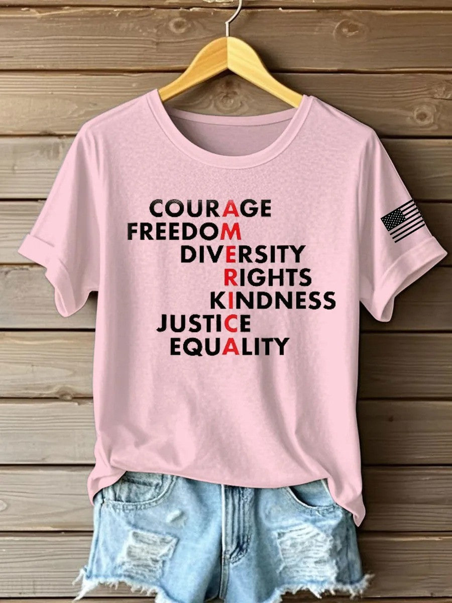 Charlie Kirk Freedom Printed Iron On Short Sleeve T-Shirt Best Gift For America Lovers - Liberish