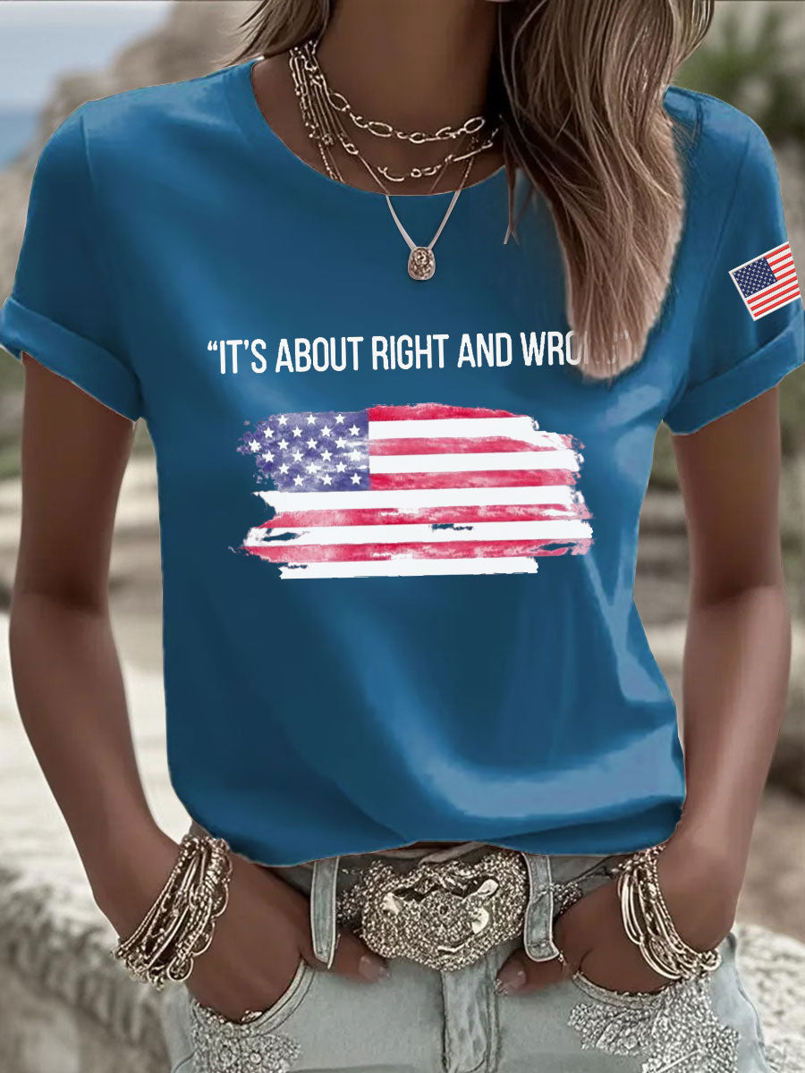 Charlie Kirk Freedom Shirt It's About Right And Wrong T-Shirt