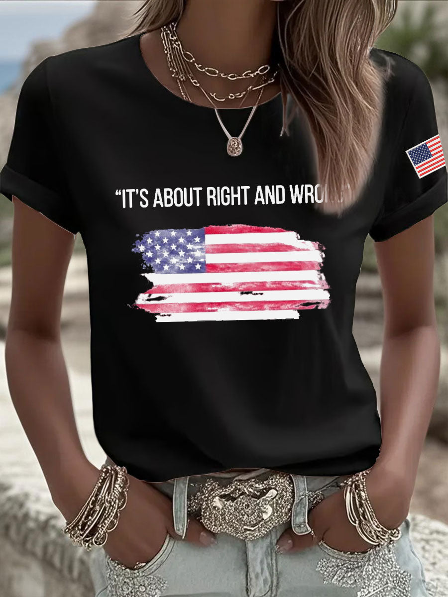 Charlie Kirk Freedom Shirt It's About Right And Wrong T-Shirt