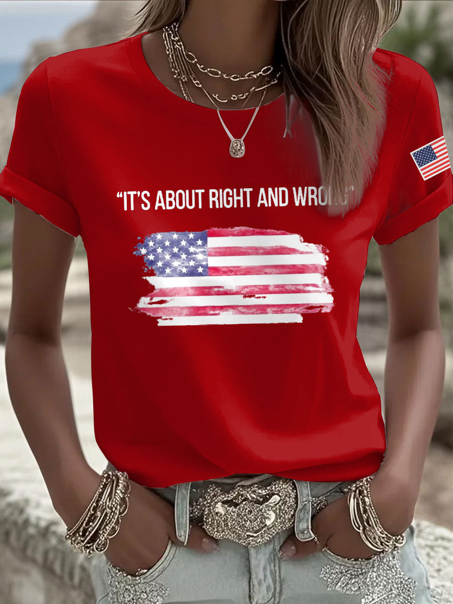 Charlie Kirk Freedom Shirt It's About Right And Wrong T-Shirt