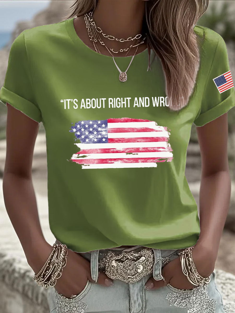 Charlie Kirk Freedom Shirt It's About Right And Wrong T-Shirt