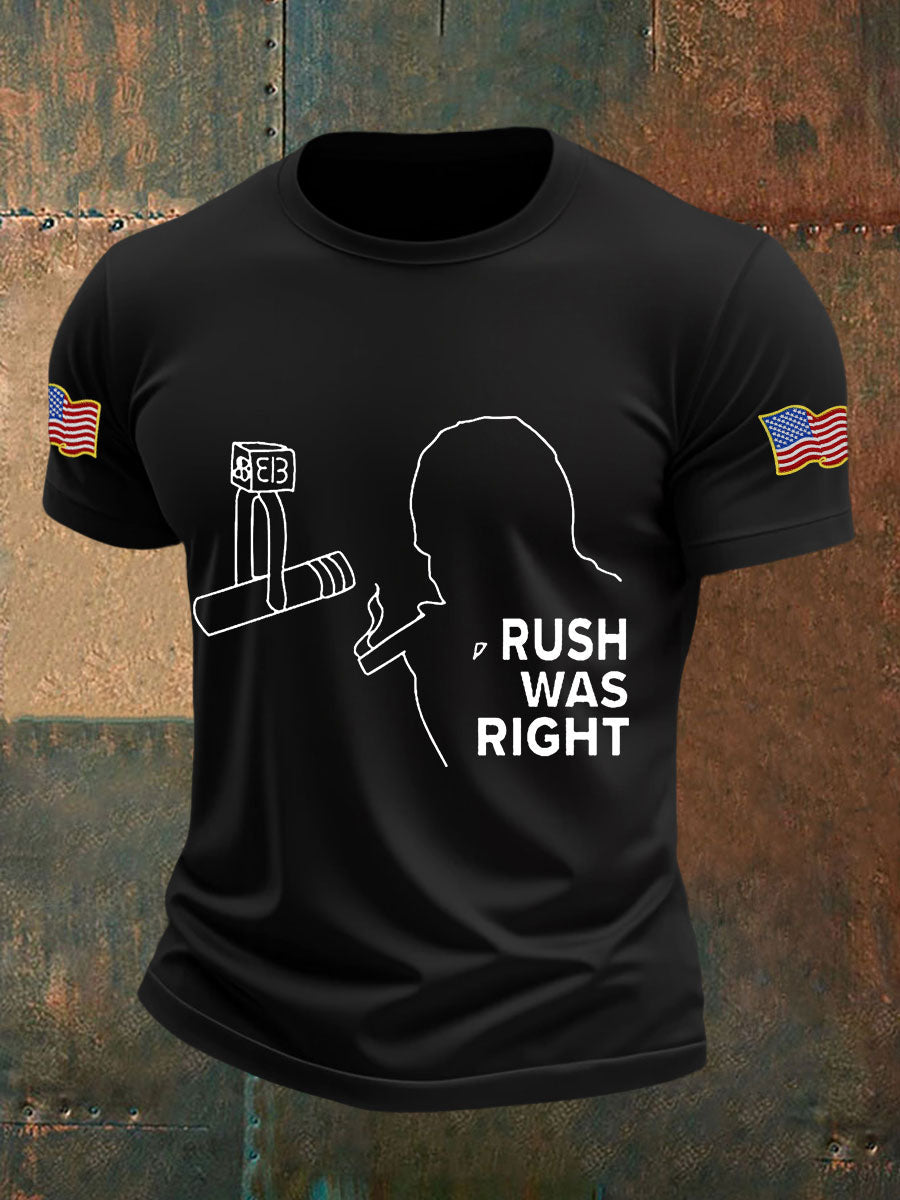 Charlie Kirk Freedom Shirt rush was right T-Shirts – Rinova Print