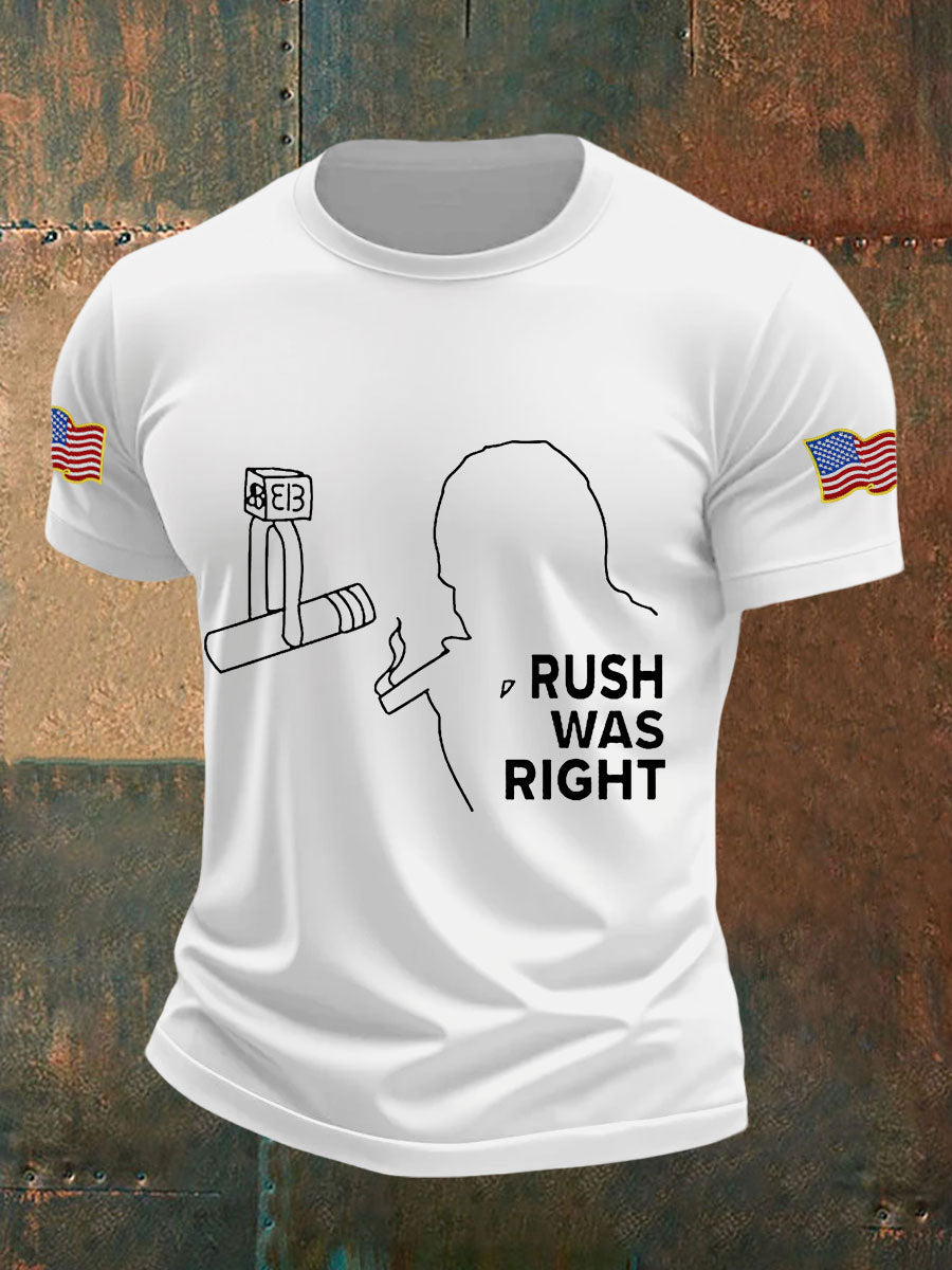Charlie Kirk Freedom Shirt rush was right T-Shirts – Rinova Print