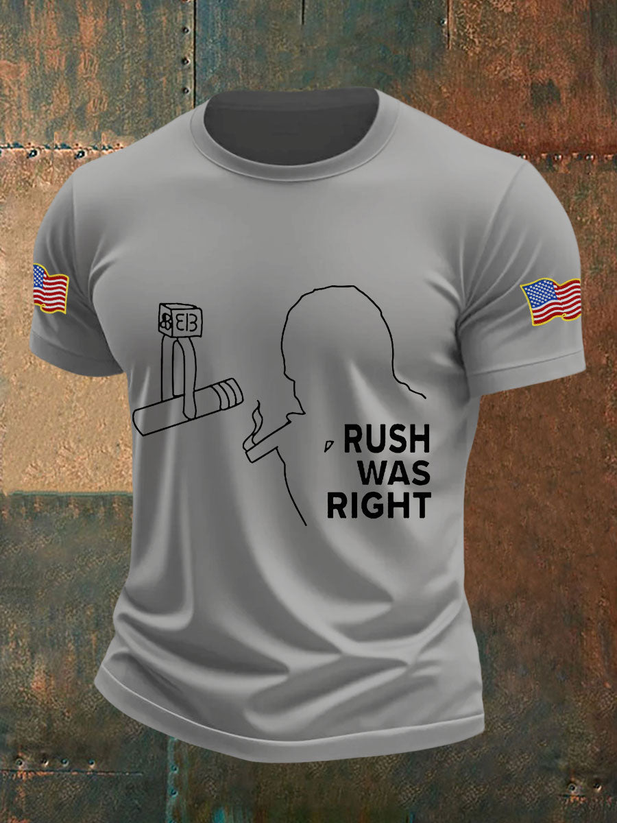 Charlie Kirk Freedom Shirt rush was right T-Shirts – Rinova Print