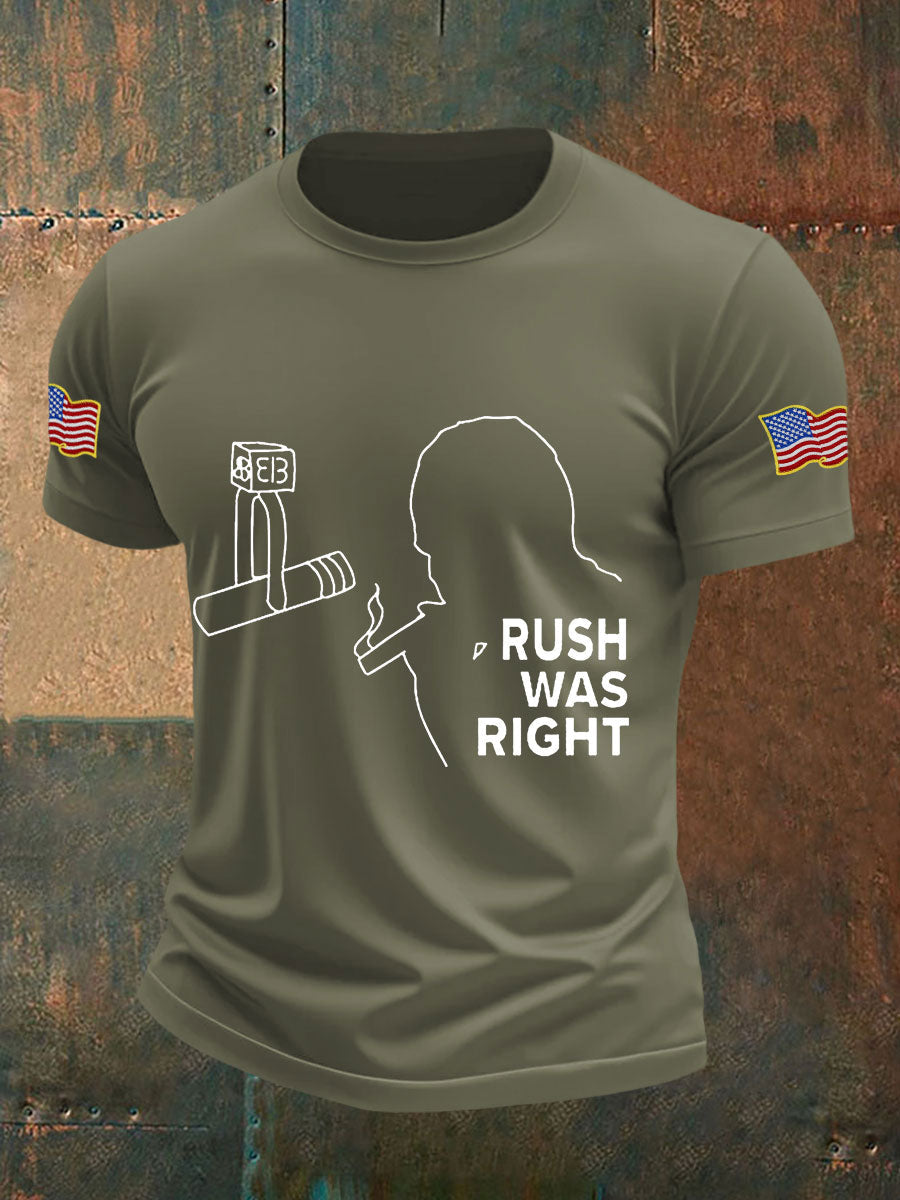 Charlie Kirk Freedom Shirt rush was right T-Shirts – Rinova Print