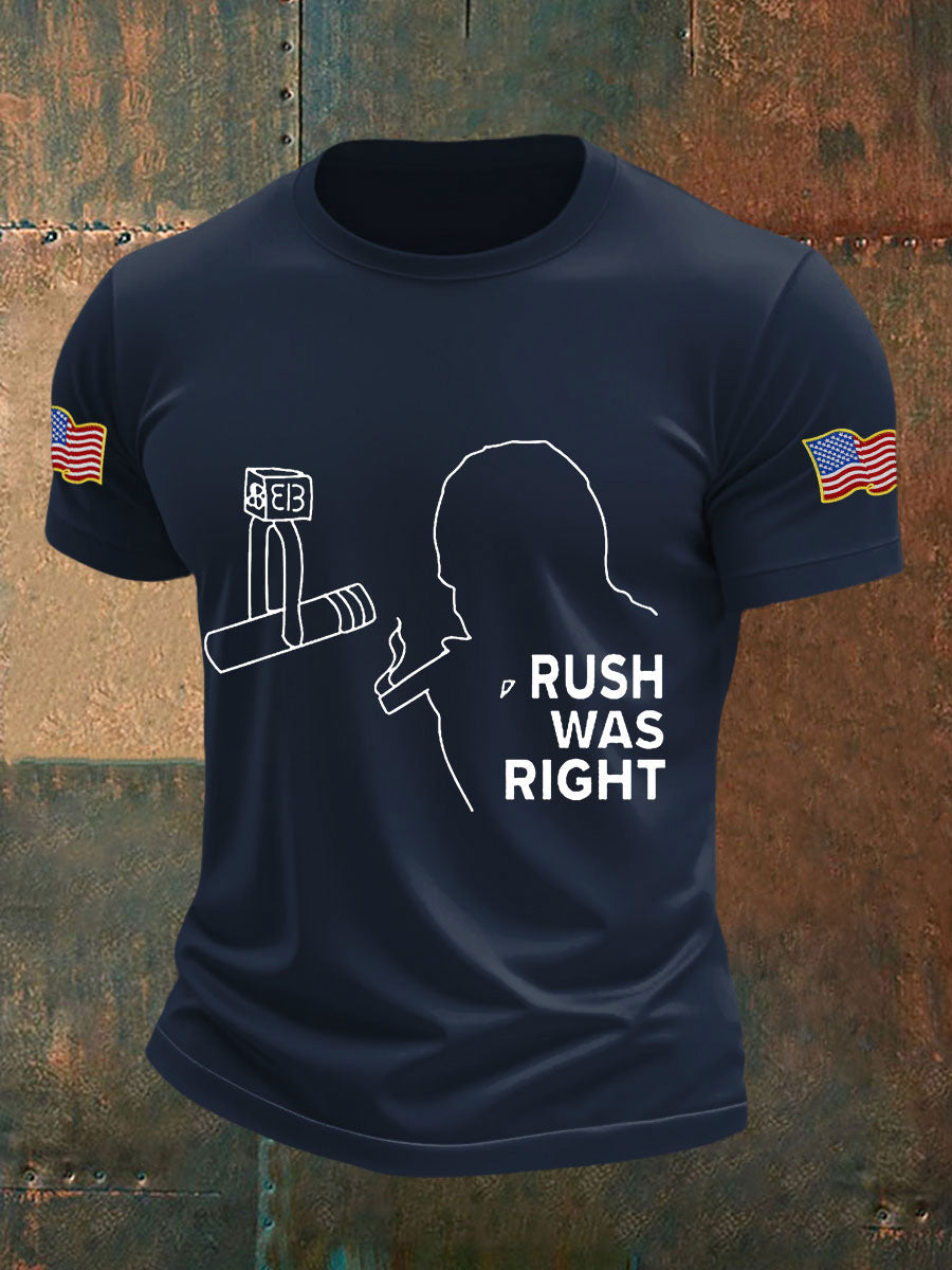 Charlie Kirk Freedom Shirt rush was right T-Shirts – Rinova Print