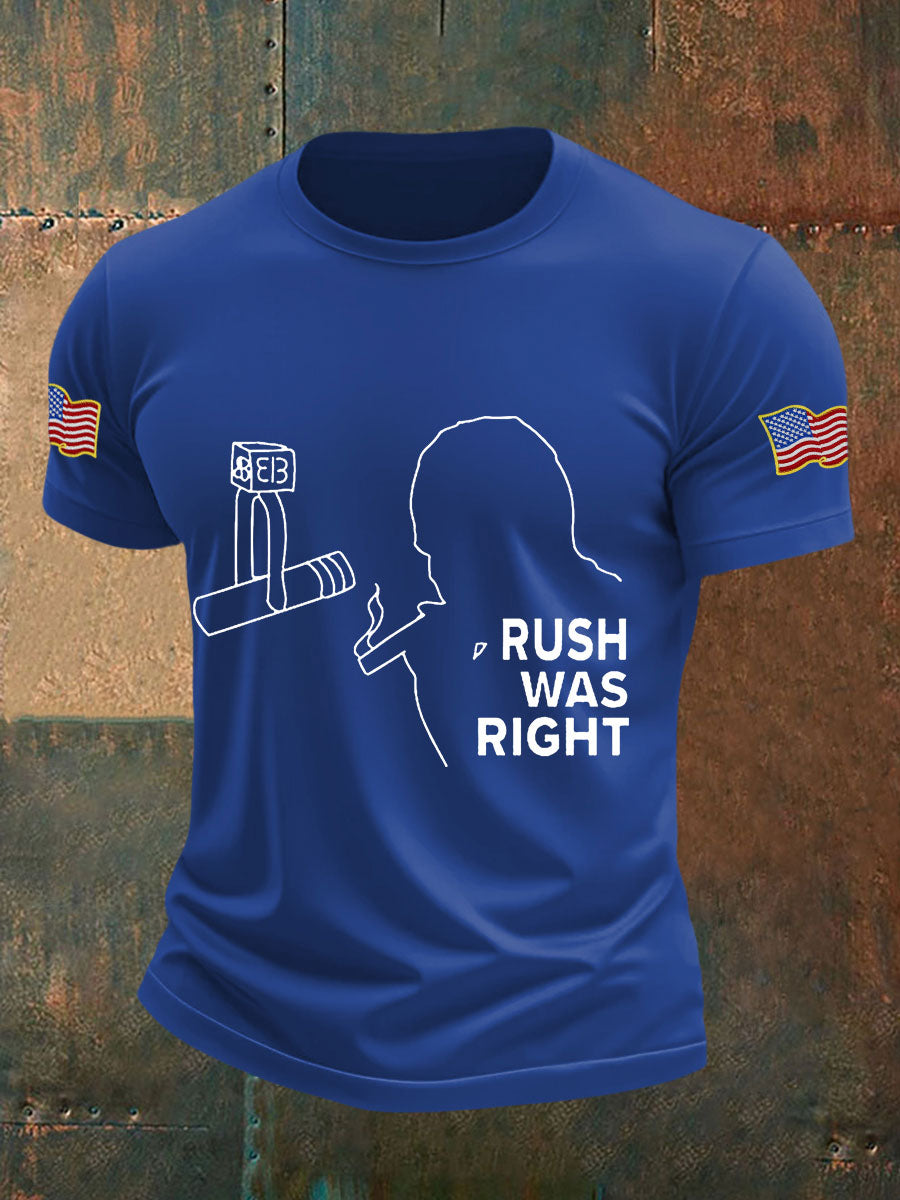 Charlie Kirk Freedom Shirt rush was right T-Shirts – Rinova Print