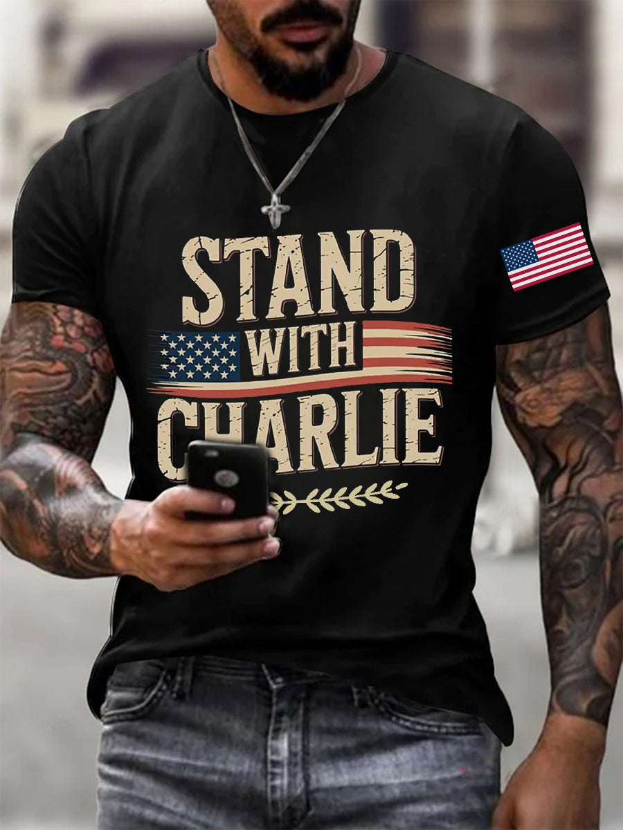 Charlie Kirk Freedom Shirt Stand With Charlie Kirk T-Shirt