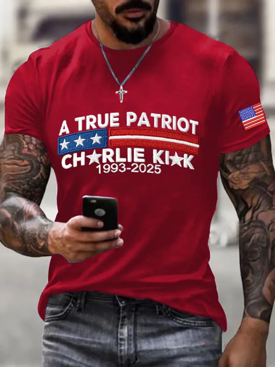 Charlie Kirk Freedom T-shirt A True Patriot American 2025 Best Charlie Kirk Gifts - Liberish