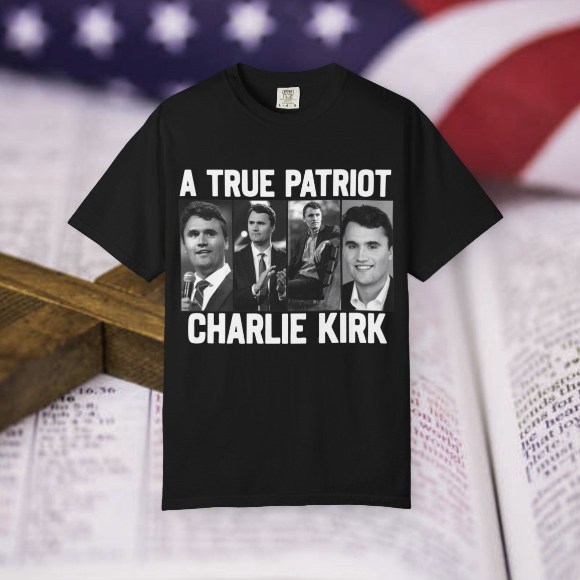 Charlie Kirk Freedom T-shirt A True Patriot Best MAGA Merch Gifts For Him - Liberish